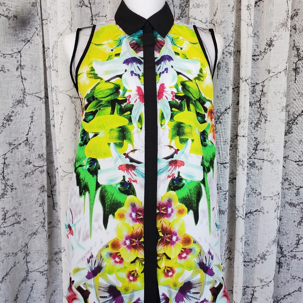 Prabal Gurung For Target Sleeveless Button-Down Blouse